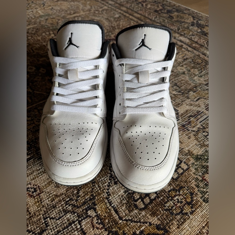 Men’s Jordan White and Black Sneakers